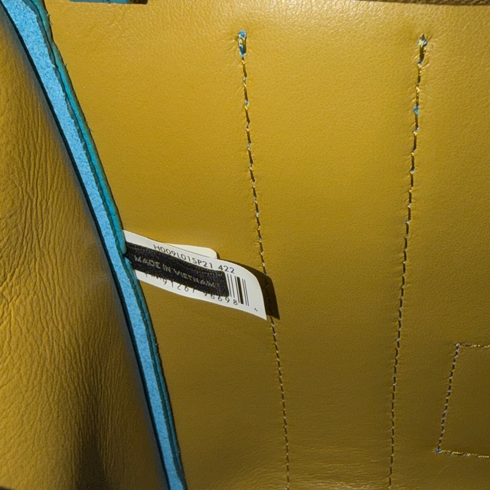 SOLD🔥🔥🔥Marc Jacobs Blue The Leather Small Tote Satchel Crossbody Bag - Picture 11 of 15